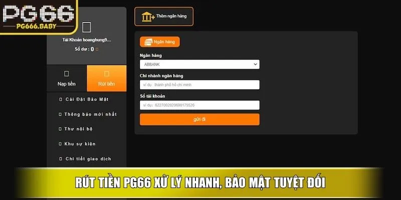 Rút Tiền PG66 Nhanh, An Toàn, Hạn Mức Thực Hiện Cao - Getuxa