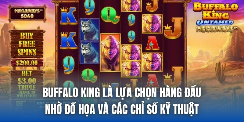 Buffalo King | Đánh Giá Chi Tiết Siêu Phẩm Nổ Hũ Hoang Dã - Getuxa